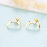 925 Silver Moon Stud Earrings for Women SE0388
