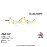 925 Silver Moon Stud Earrings for Women SE0388