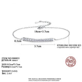 Minimalism CZ Bar Bracelet 925 Sterling Silver