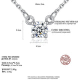 925 Sterling Silver Romantic Charm Necklace for Women