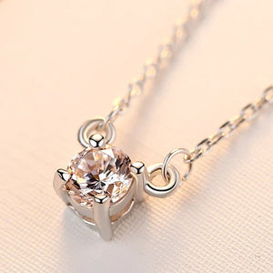 925 Sterling Silver Romantic Charm Necklace for Women