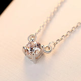 925 Sterling Silver Romantic Charm Necklace for Women
