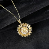 Natural Pearl Round Pendant Necklace 925 Sterling Silver Fine Jewelry