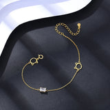 Cat Head CZ Adjustable Bracelet 925 Sterling Silver Plated 14K for Girls