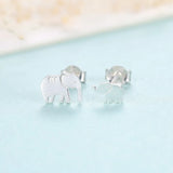 Elephant Stud Earrings 925 Sterling Silver BoHo Jewelry