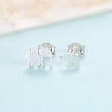 Elephant Stud Earrings 925 Sterling Silver BoHo Jewelry