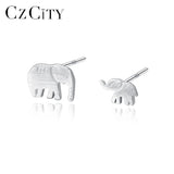 Elephant Stud Earrings 925 Sterling Silver BoHo Jewelry