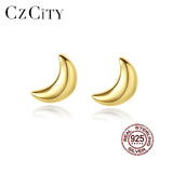 Zircon Round Stud Earrings Silver Jewelry for Women