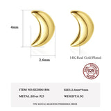 Zircon Round Stud Earrings Silver Jewelry for Women