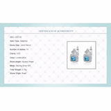 Topza Earrings 925 Silver CZ Clip Vintage Jewelry Gift