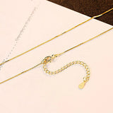 925 Silver Sparkling Clavicle Chain Choker Necklace for Women