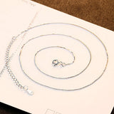 925 Silver Sparkling Clavicle Chain Choker Necklace for Women