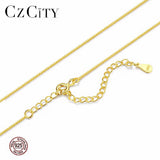 925 Silver Sparkling Clavicle Chain Choker Necklace for Women