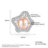 Pearl Stud Earrings S925 Sterling Silver Pink Pearls Bridal Bridesmaid Jewelry