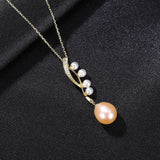 Freshwater Pearls Pendant Necklace Women 925 Silver Fine Jewelry
