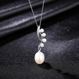 Freshwater Pearls Pendant Necklace Women 925 Silver Fine Jewelry