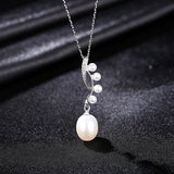 Freshwater Pearls Pendant Necklace Women 925 Silver Fine Jewelry