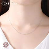 925 Sterling Silver Women Chain Necklace in Two Colors Rope Chains