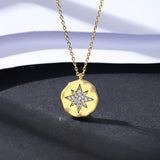 Sterling Silver CZ Pendant Necklace with Ball Beads Charms