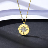 Sterling Silver CZ Pendant Necklace with Ball Beads Charms