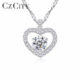Clear CZ Pendant with Chain Vintage Charm Necklace