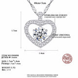 Clear CZ Pendant with Chain Vintage Charm Necklace