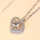 Clear CZ Pendant with Chain Vintage Charm Necklace
