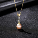 Sterling Silver Pearl Pendant Necklace for Women FN-0225