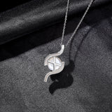 Freshwater Pearl Pendant Necklace 925 Silver Jewelry Christmas