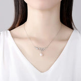 Pearl Pendant Necklace 925 Silver Fine Jewelry