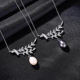 Pearl Pendant Necklace 925 Silver Fine Jewelry