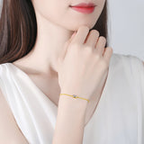 925 Silver Charm CZ Beads Bracelet for Women Jewelry Christmas Gift