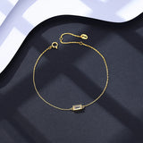 925 Silver Charm CZ Beads Bracelet for Women Jewelry Christmas Gift