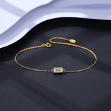 925 Silver Charm CZ Beads Bracelet for Women Jewelry Christmas Gift
