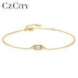 925 Silver Charm CZ Beads Bracelet for Women Jewelry Christmas Gift
