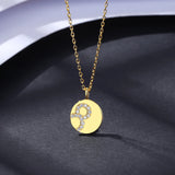 925 Silver CZ Pendant Necklace with Number 8 Charm
