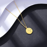 925 Silver CZ Pendant Necklace with Number 8 Charm