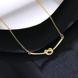 925 Silver Knot Pendant Necklace with CZ Charms for Women