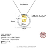 925 Silver Ring Pendant Necklace Chain Choker Jewelry