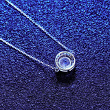 1 Carat Moissanite Diamond Chain Bracelet 925 Silver Wedding Jewelry