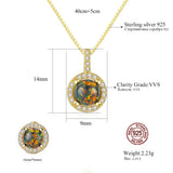 Sterling Silver Opal Pendant Necklace - Sparkling Gift