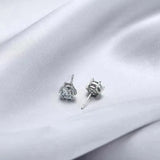925 Silver Zircon Stud Earrings for Wedding Party