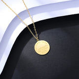 Vintage 14k Plated Coin Initial 925 Sterling Pendant