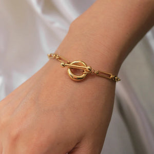 Stainless Steel Cable Link Chain Bracelet 7/8inch Wrist Jewelry