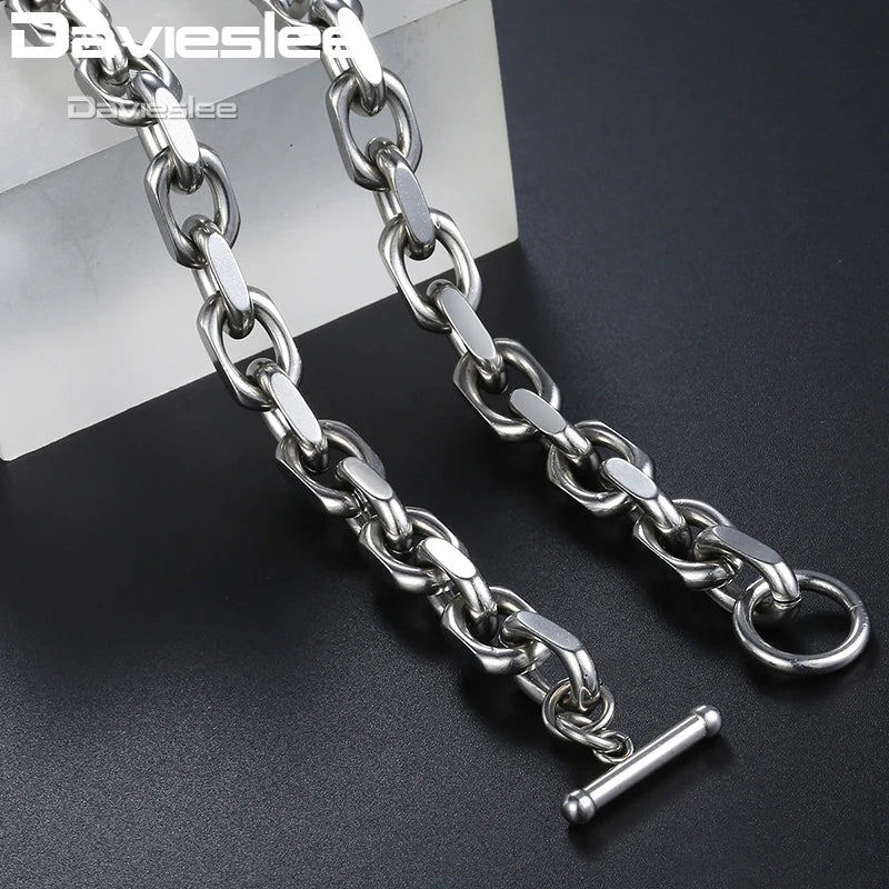 Stainless Steel Mens Cable Chain Necklace 9mm DKN200