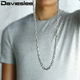 Stainless Steel Mens Cable Chain Necklace 9mm DKN200