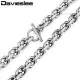 Stainless Steel Mens Cable Chain Necklace 9mm DKN200
