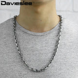 Stainless Steel Mens Cable Chain Necklace 9mm DKN200