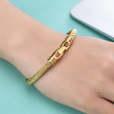 Stainless Steel Wire Bracelets Stackable Cuff Bangles