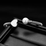 Heart Charm Bracelets Women Gift Cable Wire Stainless Steel Bangles